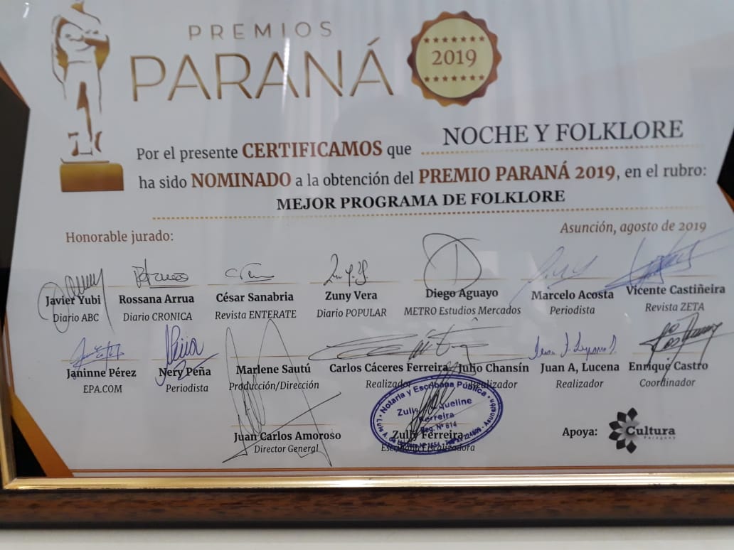 Premios Parana 2019